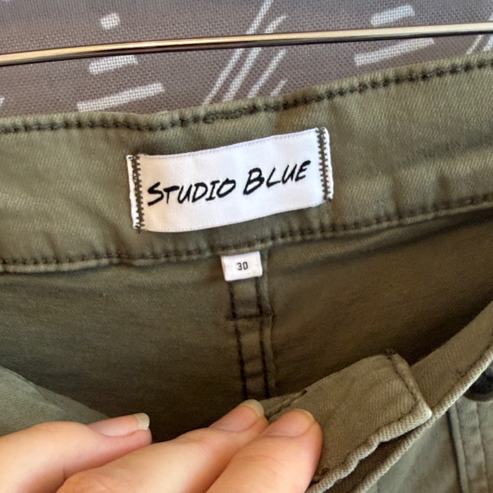 Olive Straight Leg Women's Pants - Picture 8 of 9